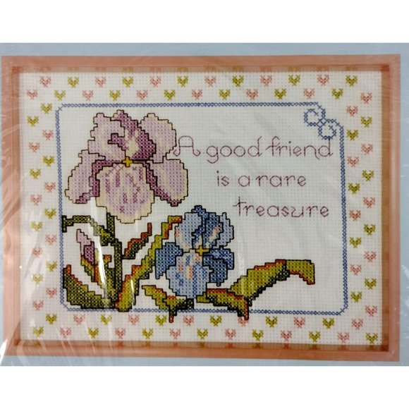 2 counted cross stitch kits - Friends Sentimentals Good Friend Rare Treasure - Picture 4 of 12